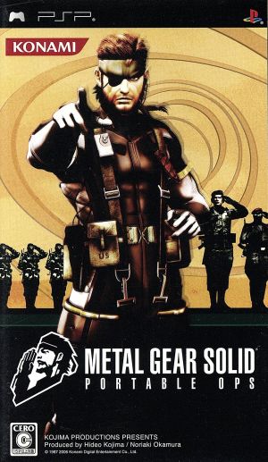 METAL GEAR SOLID Portable Ops PSP the Best